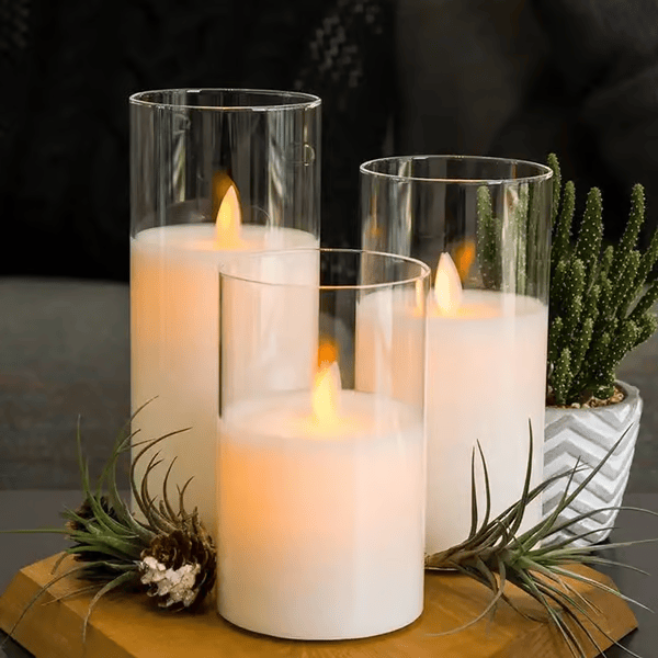 Flameless candles  (3 candles)