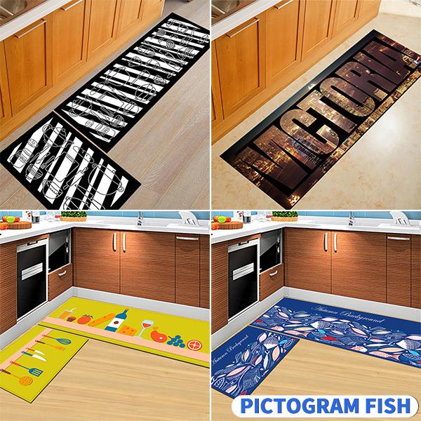 Kitchen Printed Non-Slip Carpet