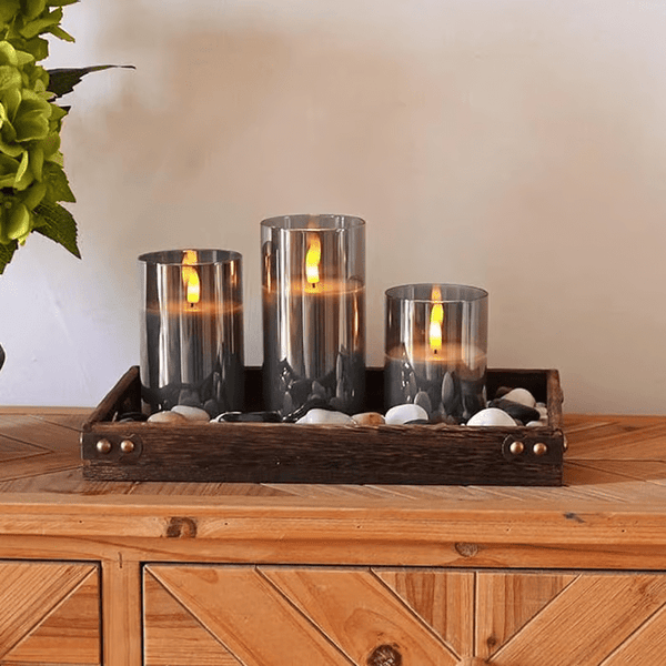 Flameless candles  (3 candles)