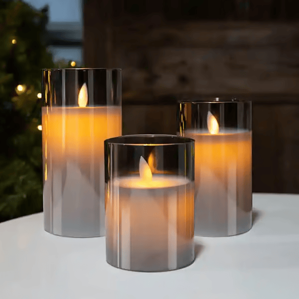 Flameless candles  (3 candles)