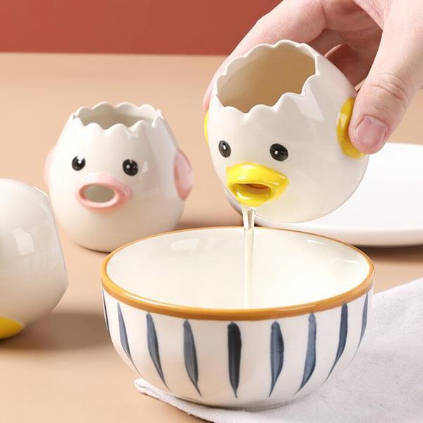 Cartoon Egg Yolk White Separator