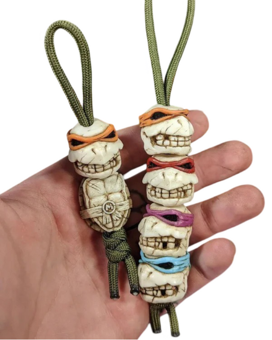 The 4 Turtle Brothers Skull beads