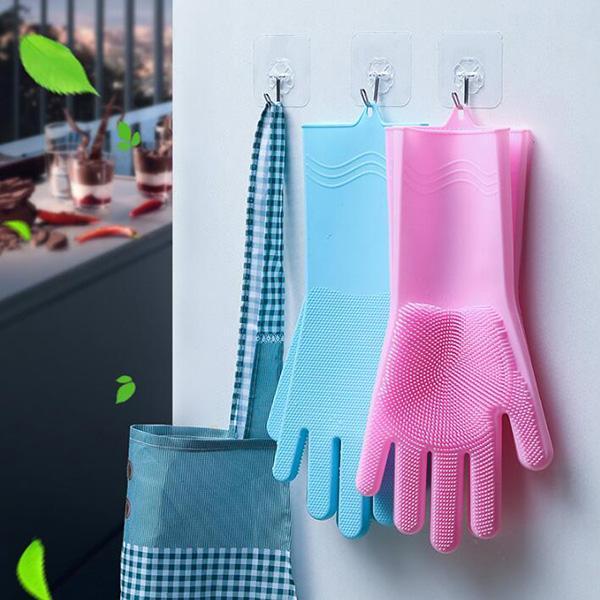 Gants de nettoyage en silicone 