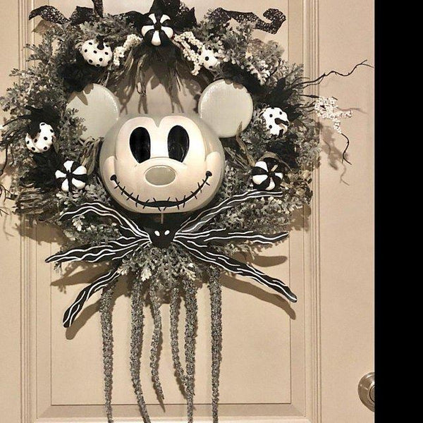 Couronne de citrouilles Mickey Mouse de L'Étrange Noël de Monsieur Jack 