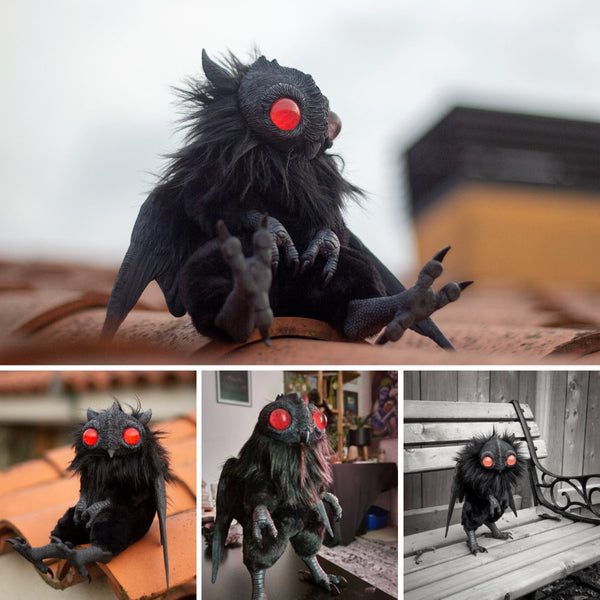 Mothman Baby Poseable Art Doll