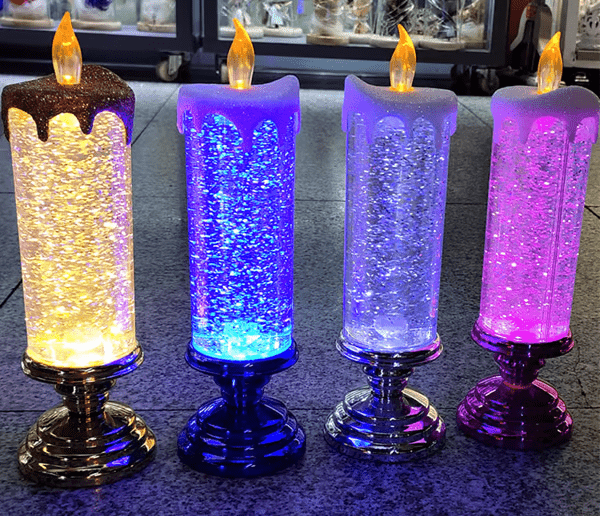 LED candles with base