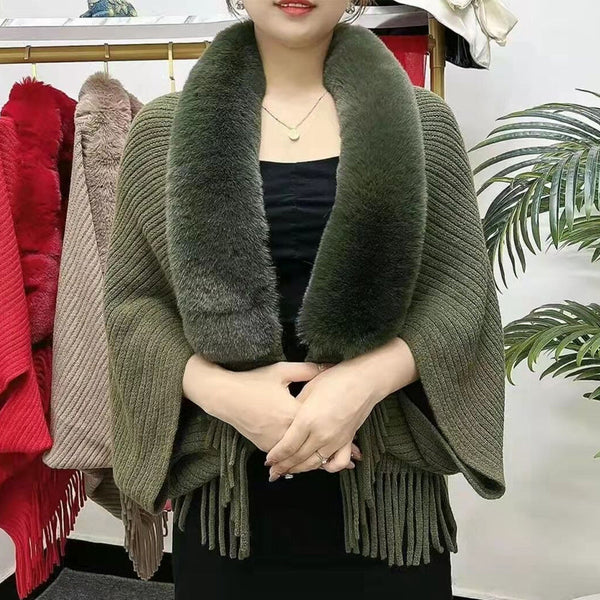 Ladies Thickened Shawl Coat