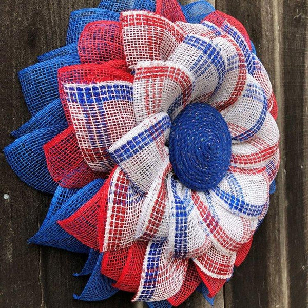 Blue Patriotic Wreath