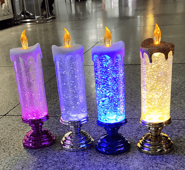 LED candles with base