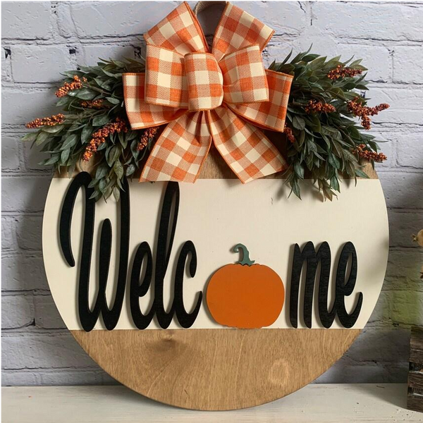 Fall Door hanger-Autumn Nature Decoration