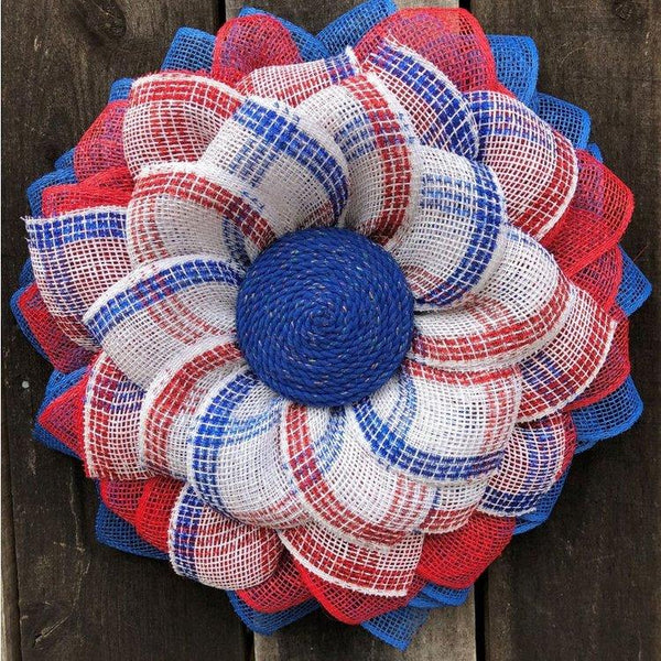 Blue Patriotic Wreath