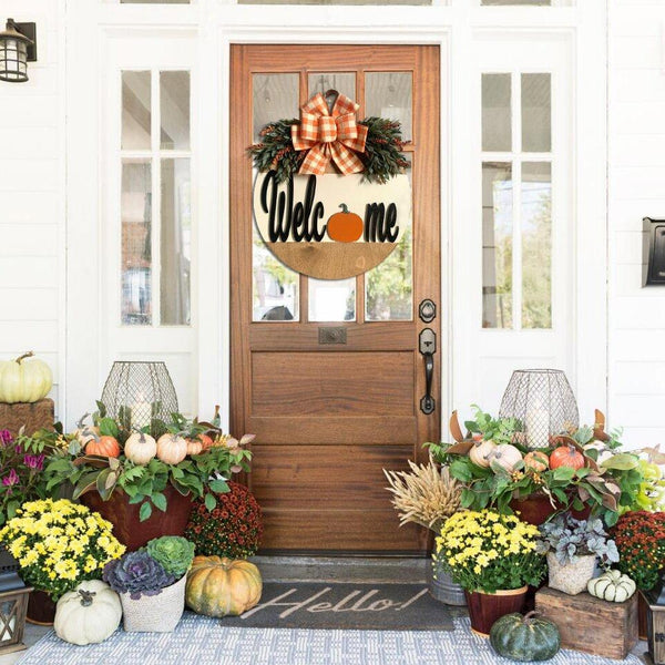 Fall Door hanger-Autumn Nature Decoration