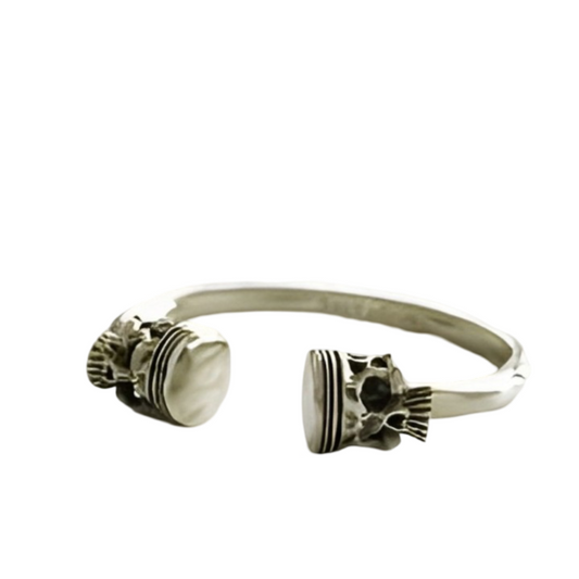 Biker Piston Skull Bracelet