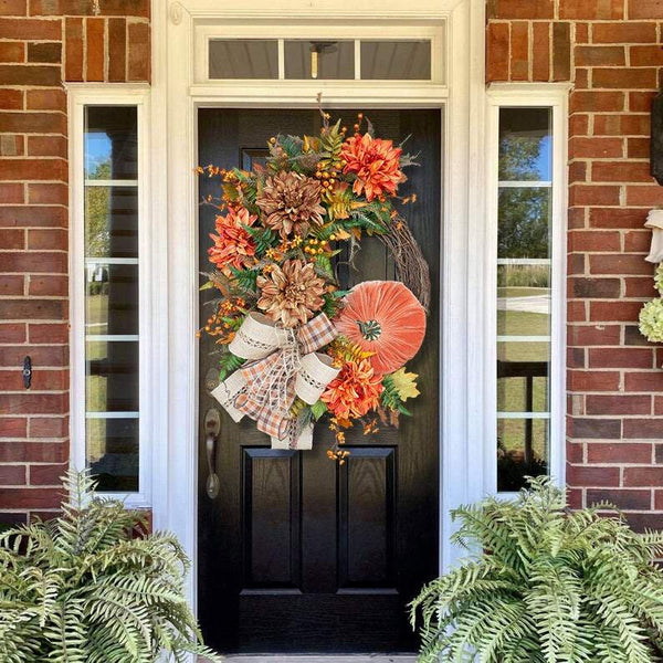 Guirnalda de calabaza de otoño: decoración rústica para el hogar con forma de vid (¡lista para enviar!)