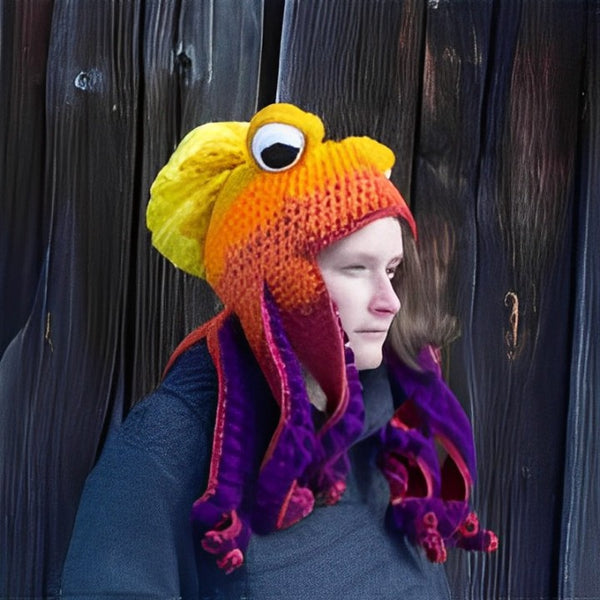 Hand-knitted Octopus Hat