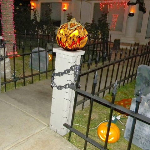 Halloween Scary Pumpkin With Lights