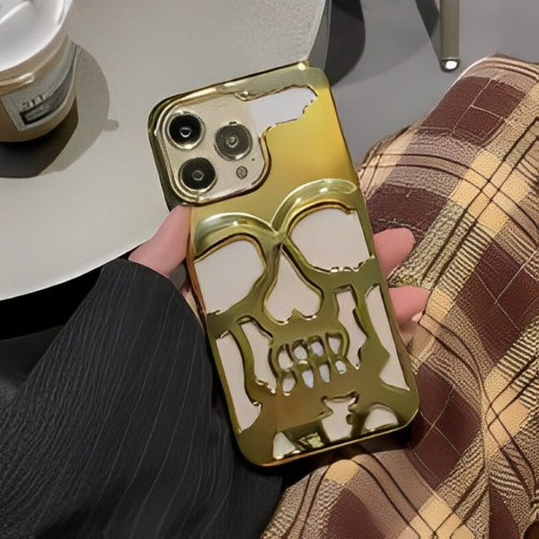 Plated Skull Case Cover For iPhone