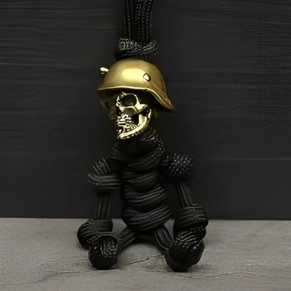 Skeleton Soldier Paracord Keychain