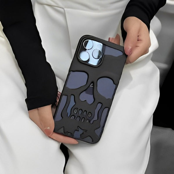 Plated Skull Case Cover For iPhone